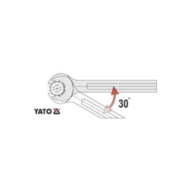 Набор ключей рожково-накидных YATO, 12шт, 8-24 мм, YT-0362 YT-0362 фото