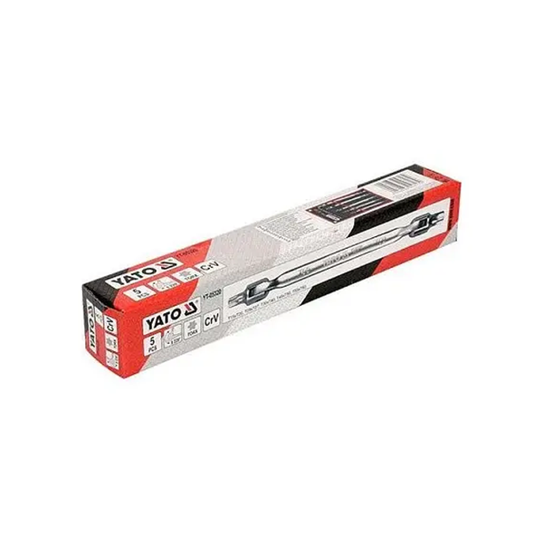 Набор ключей TORX шарнирных двухсторонних YATO 5 шт, T15-T60, YT-05320 YT-05320 фото