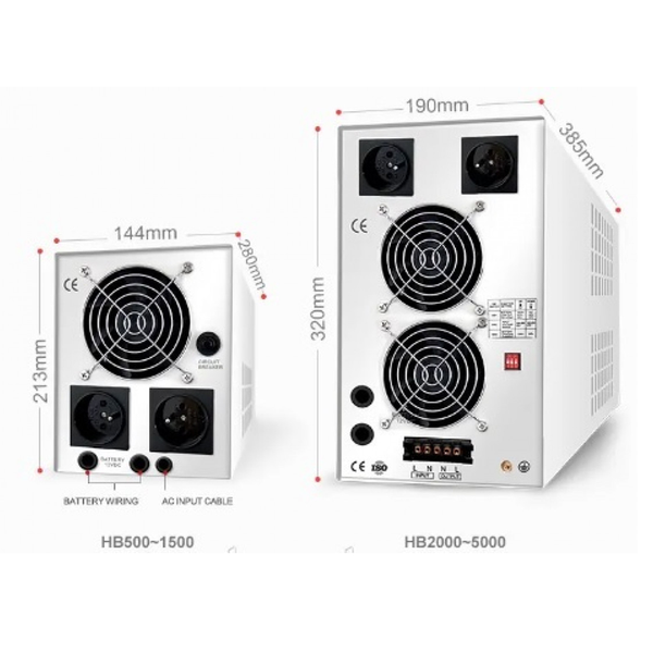 Інвертор Безперебійник VOLT-POWER HB0512 - 500W (500VA-400W) 12V-220V 00089 фото