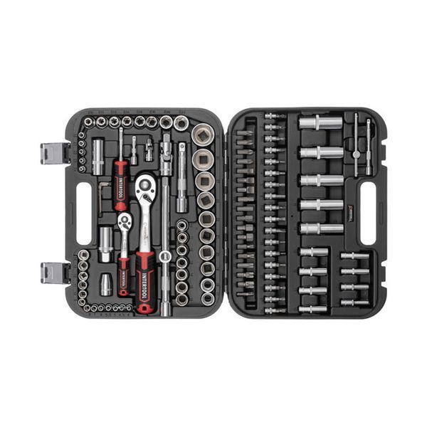 Набор инструментов 1/2" & 1/4", 110 ед., STORM, Cr-V INTERTOOL ET-8110 ET-8110 фото
