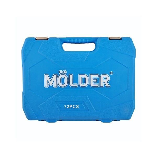 Профессиональный набор инструментов в кейсе M&Ouml;LDER 1/2 ", 1/4" 72 T, CR-V, 72 ед. МТ 60072 фото