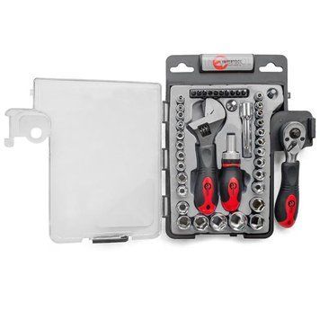 Набор инструмента 43 ед., 3/8" & 1/4", Cr-V INTERTOOL ET-6003 ET-6003 фото