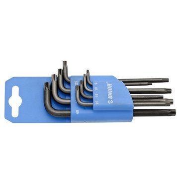 Набор ключей с профилем TORX в пластиковом подвесе UNIOR 8-40 220/7TXPH, размеры: 8-40 220/7TXPH фото