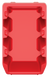 Контейнер пластиковый 160х98х70мм, красный, BINNER 16, KBIL16-3020, Kistenberg KBIL16-3020 фото 1