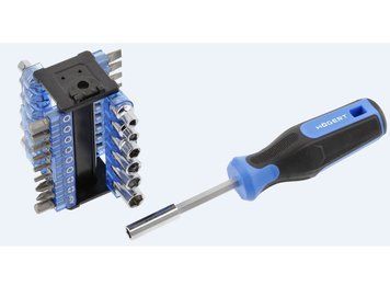 Набор отверток и бит, 34 пр. HOEGERT SL/PH/PZ/TORX/HEX HT1S100, профиль: sl/ph/pz/torx/hex HT1S100 фото