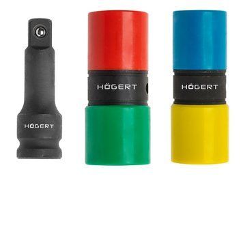 Набор двусторонних ударных головок HOEGERT 17-22 HT4R006, размеры: 17-22 HT4R006 фото