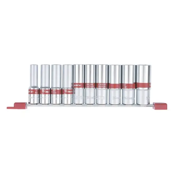 Набор удлиненных шестигранных головок 1/2", CrV, 10шт, 10-22мм MTX 135909 135909 фото