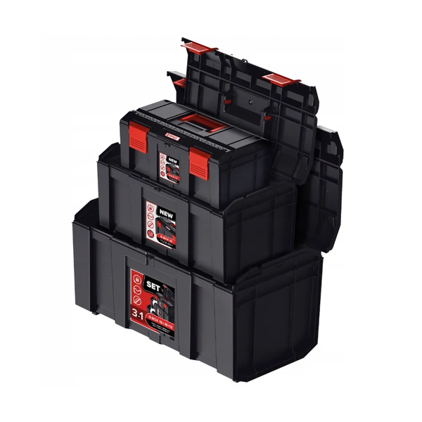 Набор ящиков для инструментов 19", 16" и 13" Qbrick Regular SET R-BOX: 19+16+13 Набор ящиков для инструментов 19", 16" и 13" Qbrick Regular SET R-BOX: 19+16+13 R-BOX19+16+13 фото