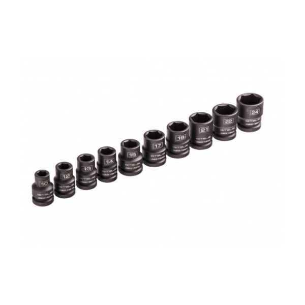 Набор ударных торцевых головок Stels 1/2" 10-24 мм,10 шт, 13997 13997 фото