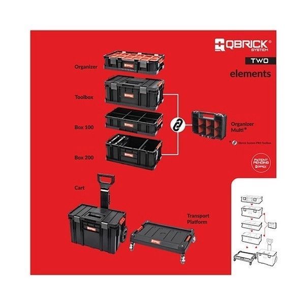 QBRICK SYSTEM TWO BOX 200 FLEX, 530*295*195 мм, SKRQBOXTWO2FCZAPG001 00-41 фото