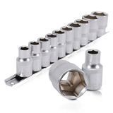 Набор головок INTERTOOL на планке 10-24, 1/2", 10 ед, ET-6011 ET 6011 фото